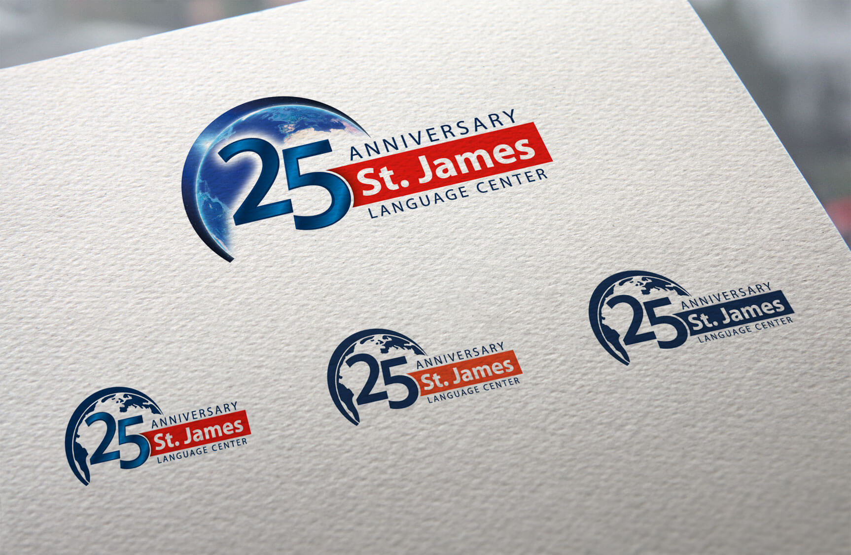 St James 25 anniversary - Logotipos