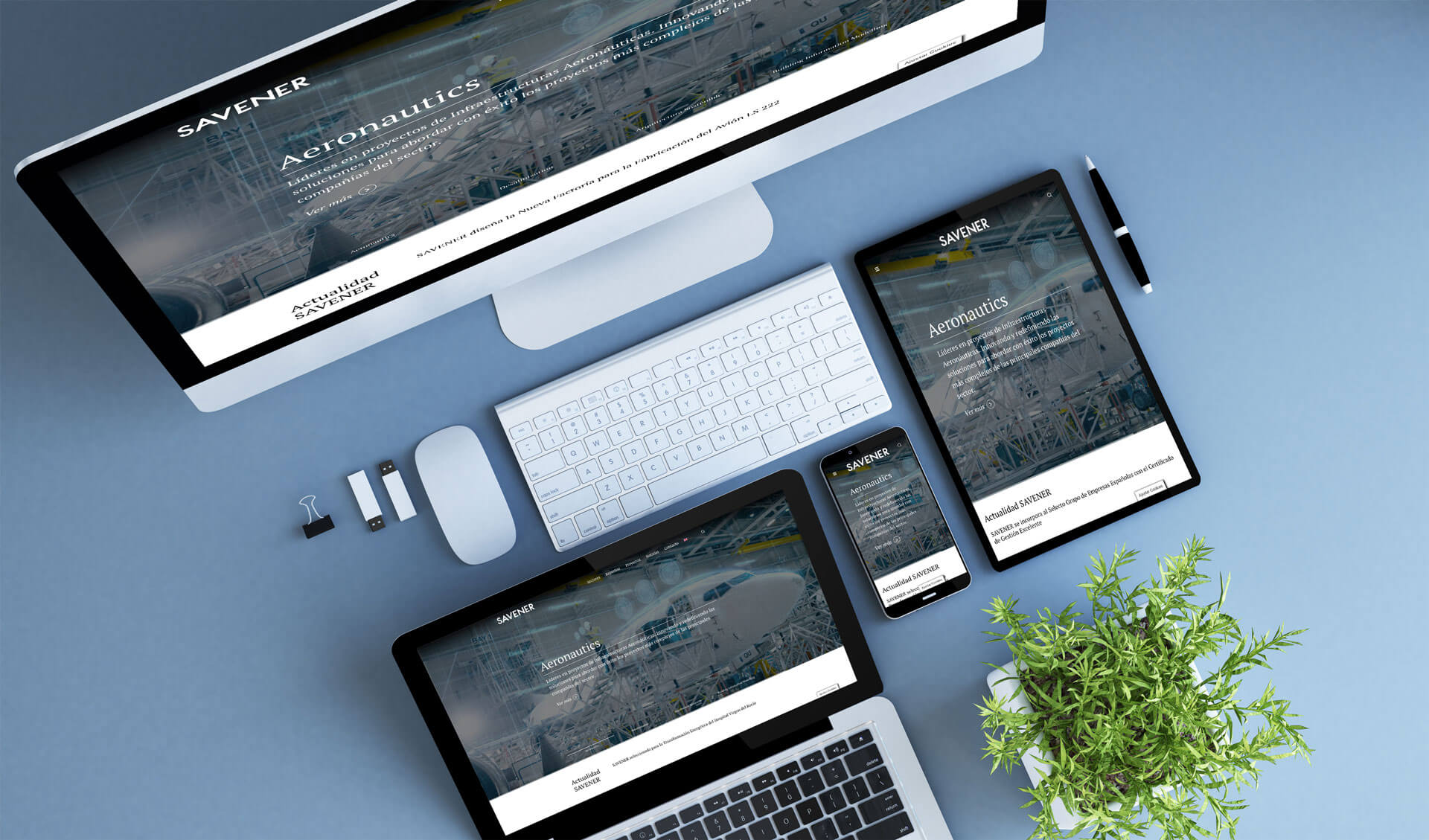 Diseño y programación de página web para SAVENER